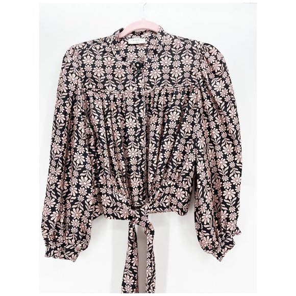 SANDRO Helia Silk Top Size 3/ - Picture 2 of 8